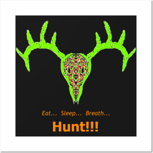 Buck Skull Hunt Posters and Art